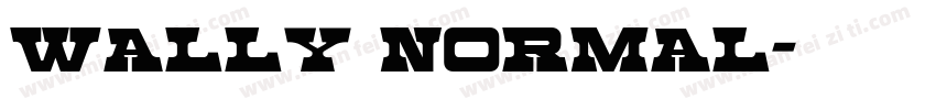 Wally Normal字体转换